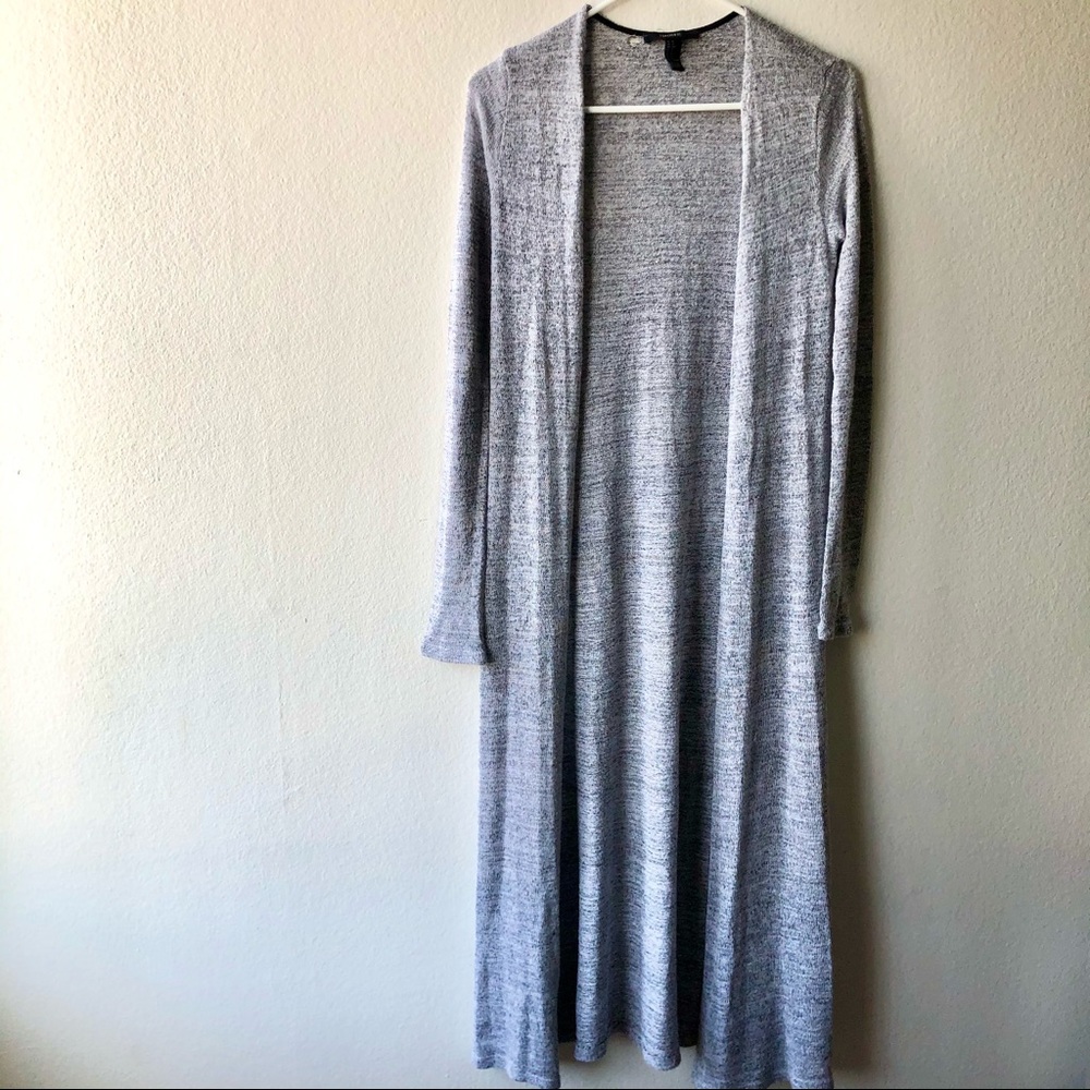 Forever 21 Heather Gray Marled Duster Cardigan